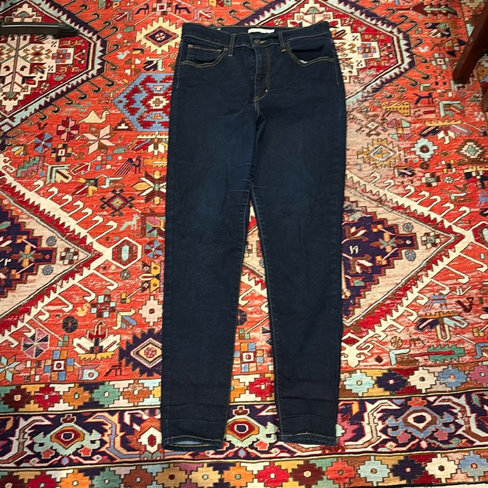 Levi’s Mile High Super Skinny Dark Denim Jeans size 31/30